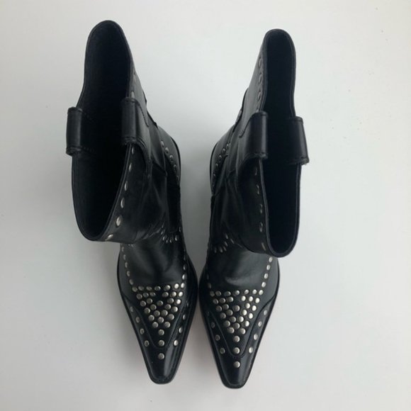 Harley Davidson Studded Western Leather Boots 5 - Picture 2 of 8